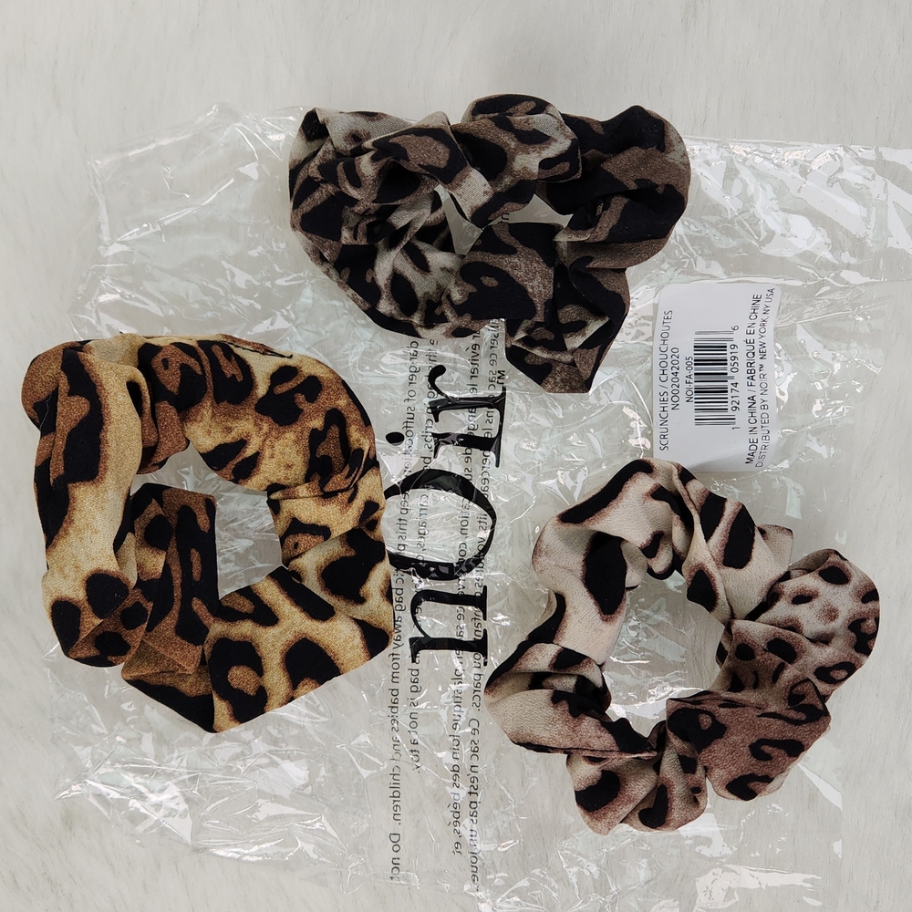 NOIR Scrunchies 3 Pack, NWT OSFM
